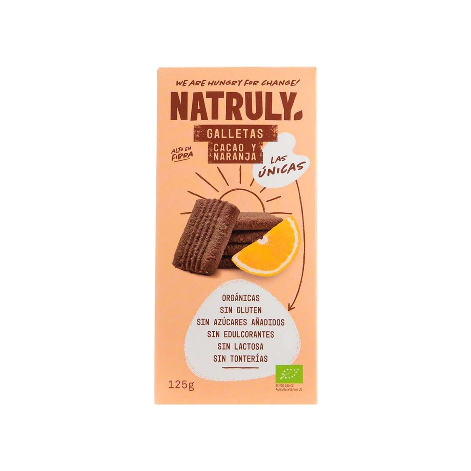 Galletas de cacao y naranja Bio 125 g Natruly
