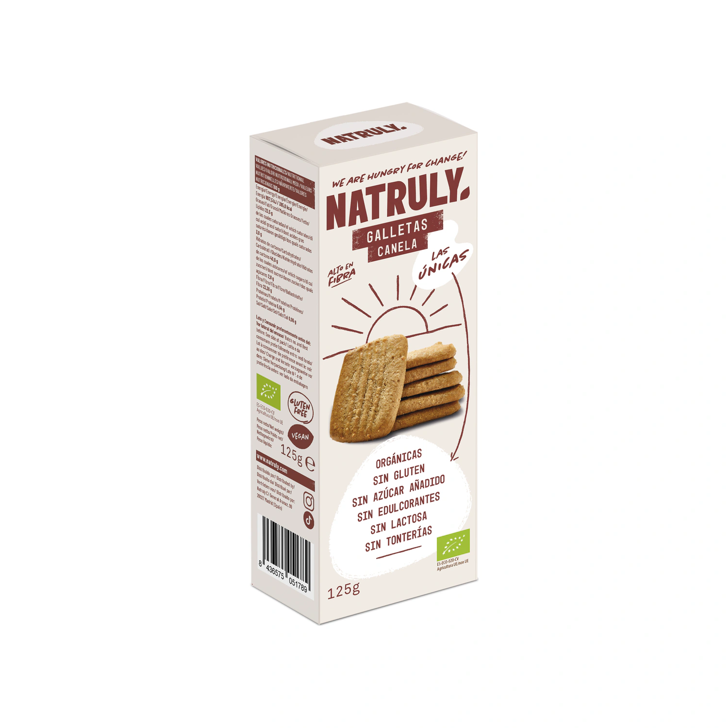 Galletas de canela Bio 125 g Natruly