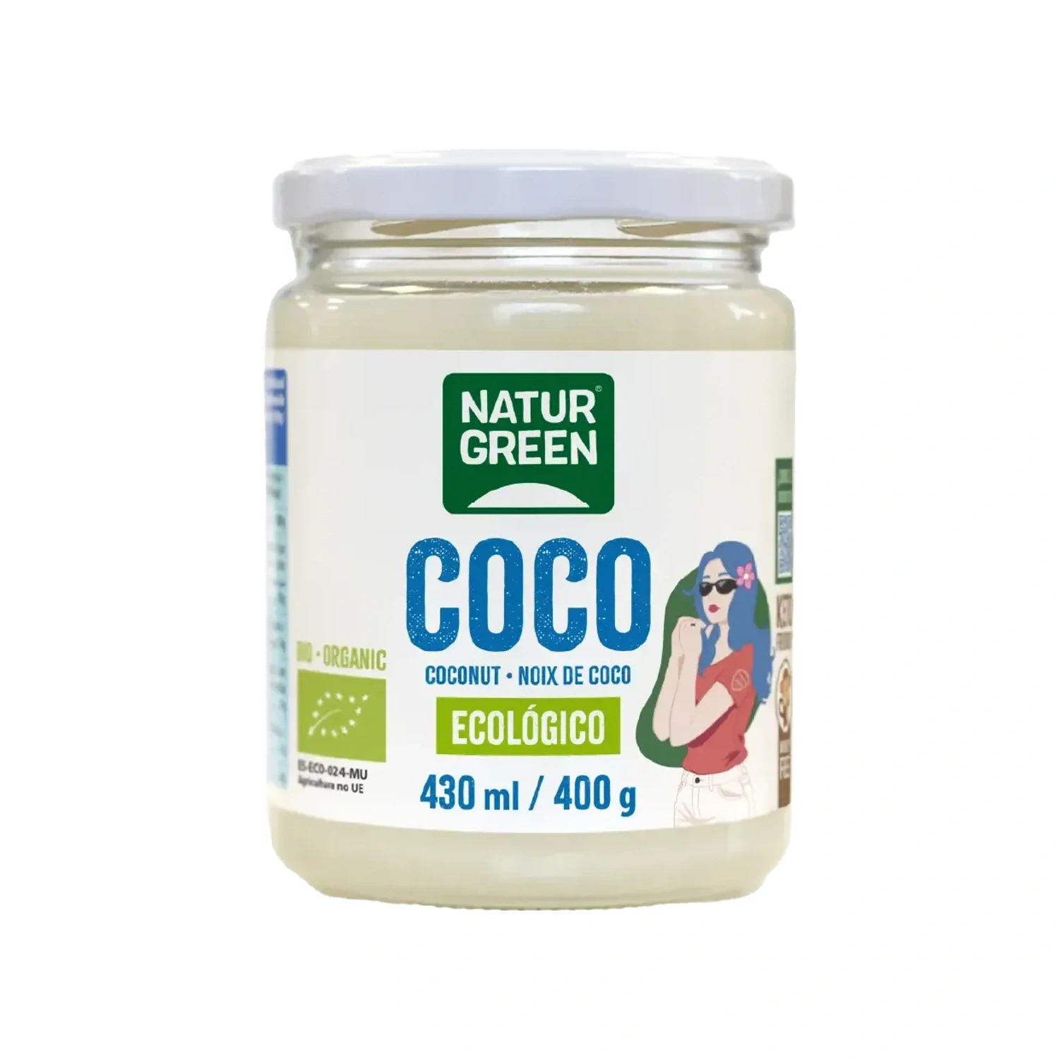 Grasa de coco Bio 400 g NaturGreen