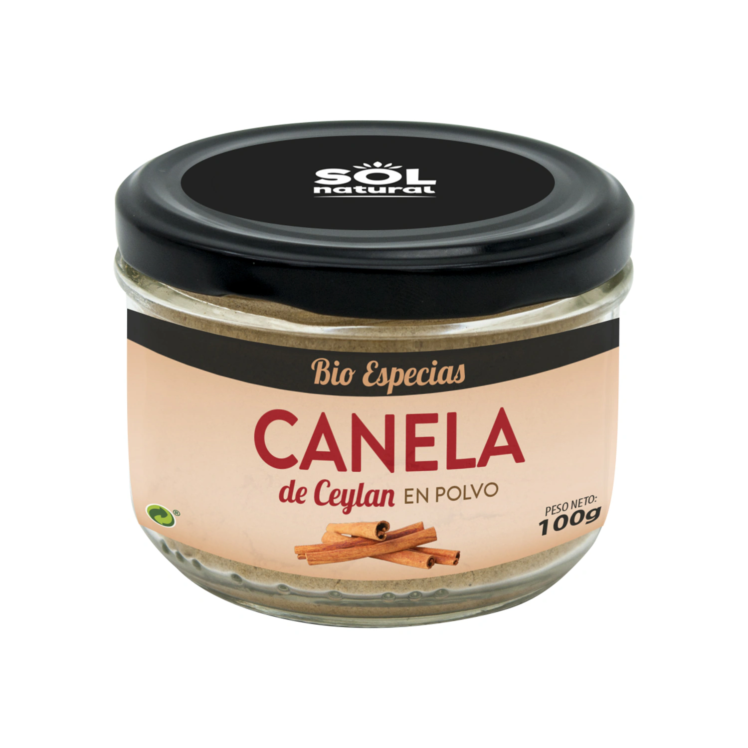 Canela de Ceylán en polvo Bio 100 g Sol Natural