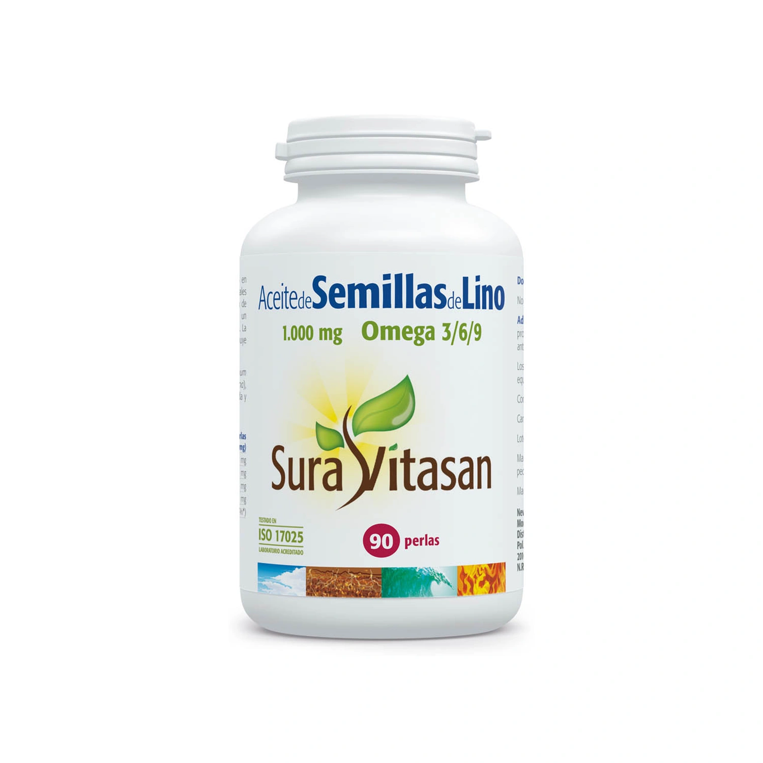 [VB000041] Aceite de Semillas de Lino 1000 mg 90 perlas Sura Vitasan