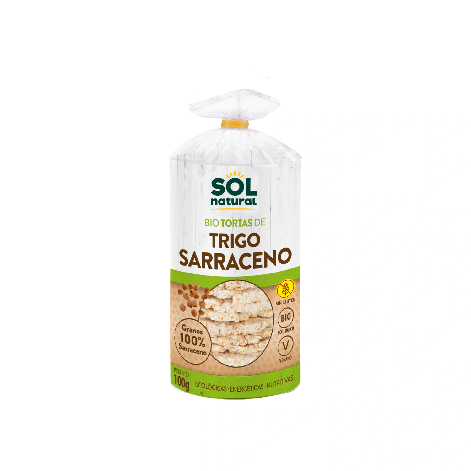 Tortas de trigo sarraceno sin gluten Bio 100 g Sol Natural