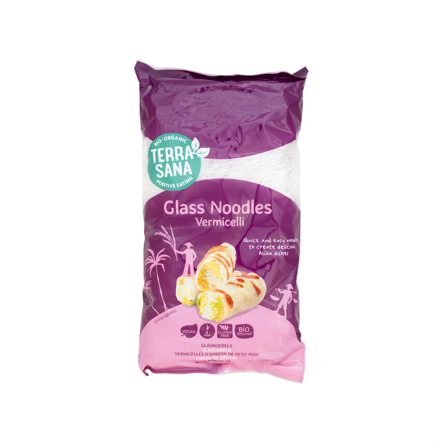 [VB000949] Fideos de cristal vermicelli Bio 200 g TerraSana