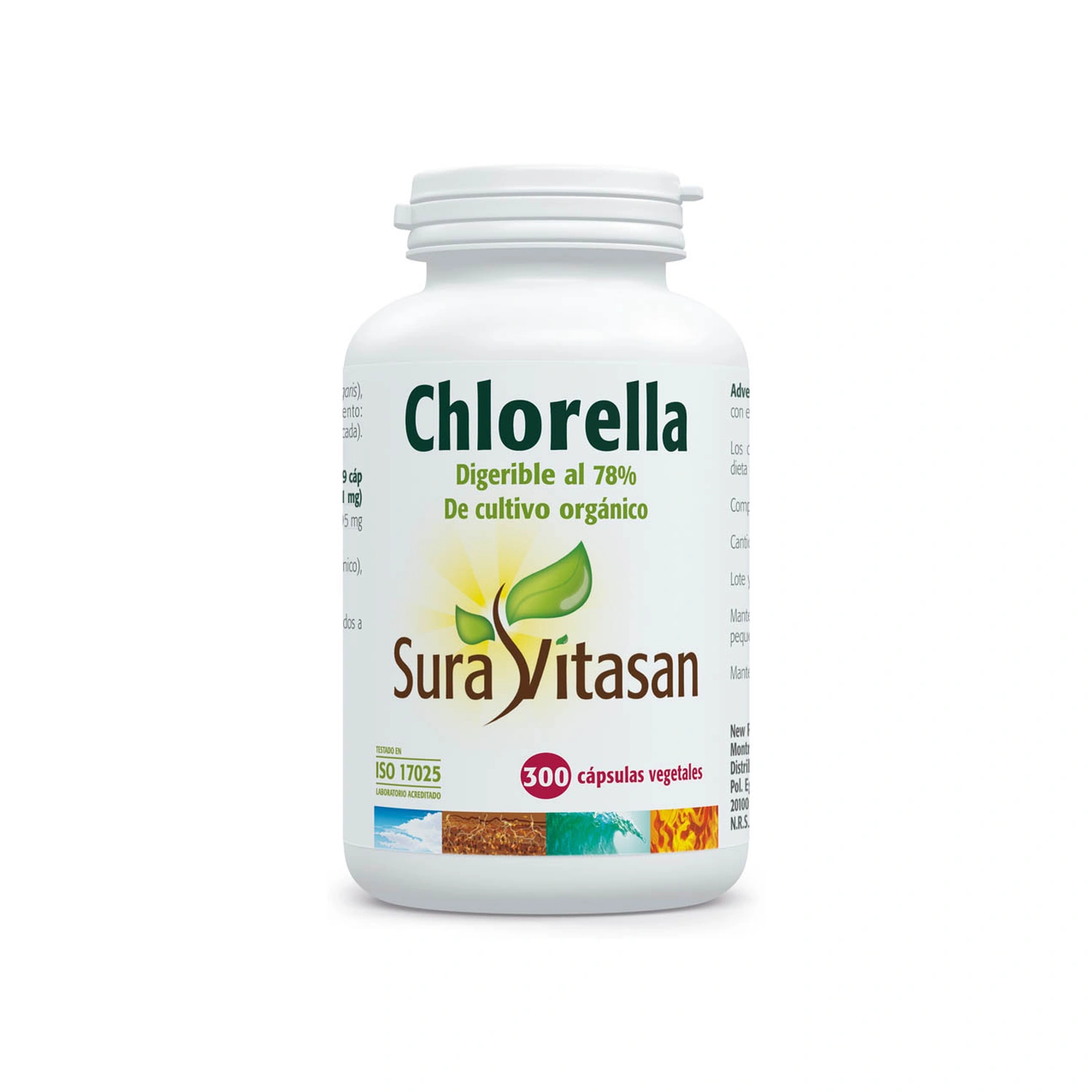 Chlorella 455 mg 300 cápsulas Sura Vitasan