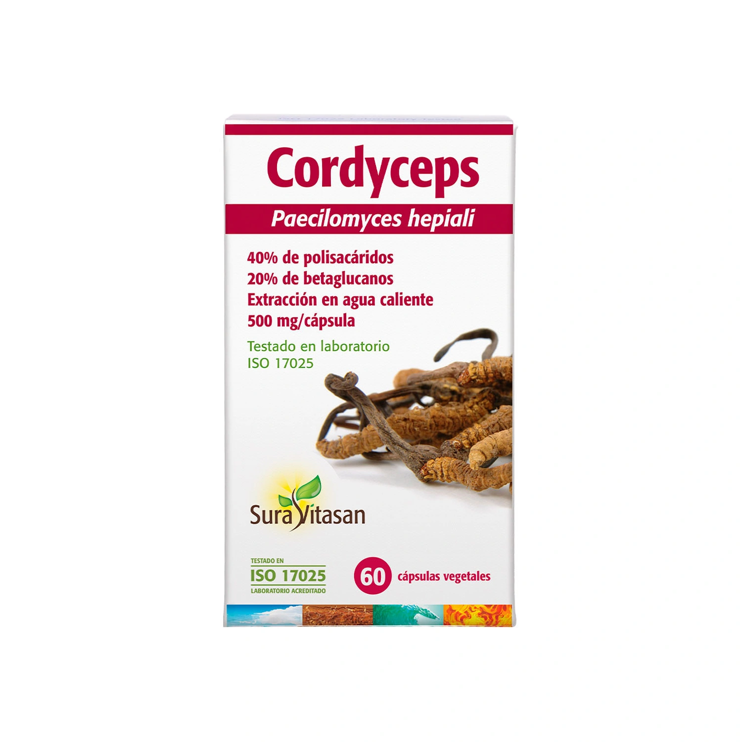 Cordyceps 500 mg 60 cápsulas Sura Vitasan