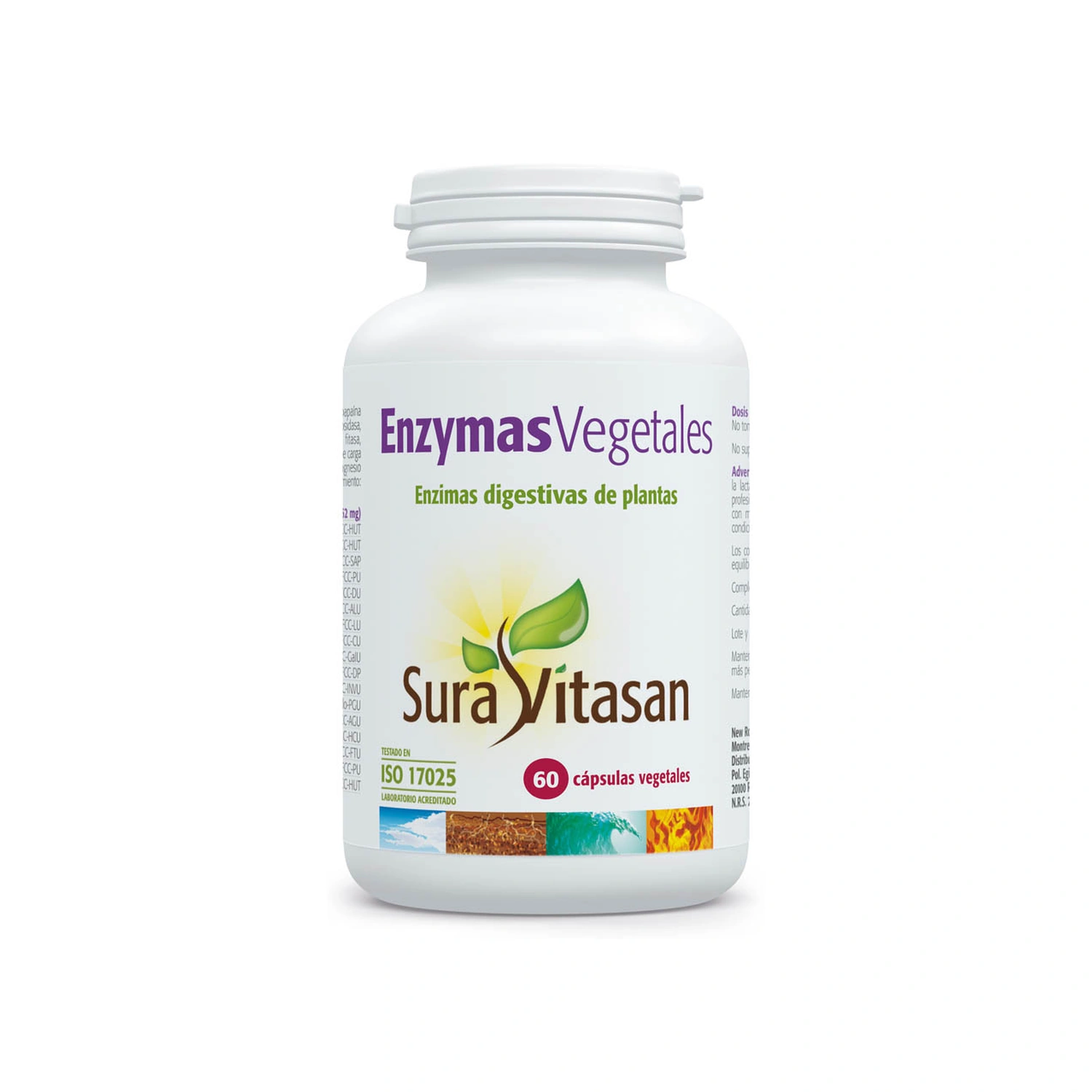 Enzymas Vegetales 60 cápsulas Sura Vitasan