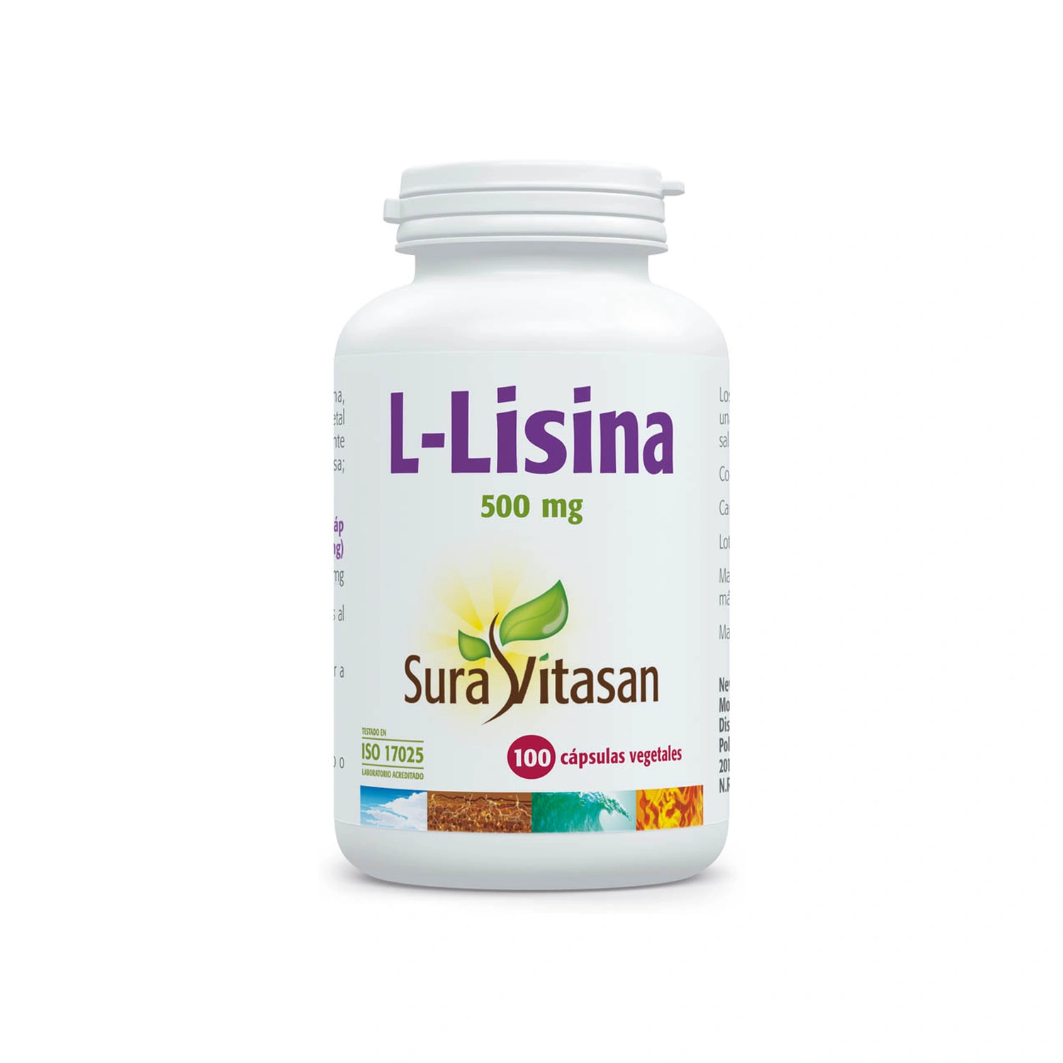 L-Lisina 500 mg 100 cápsulas Sura Vitasan