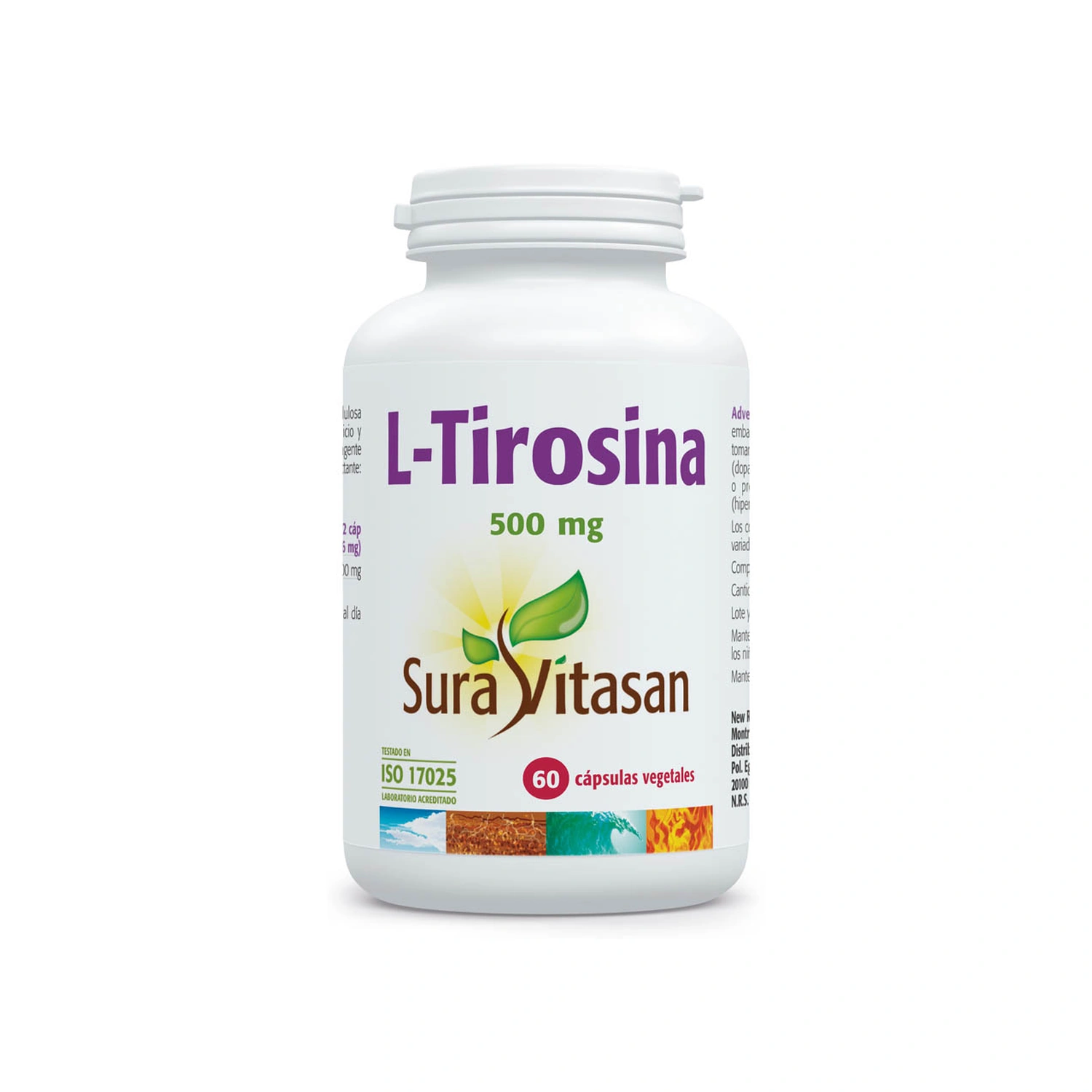 L-Tirosina 500 mg 60 cápsulas Sura Vitasan