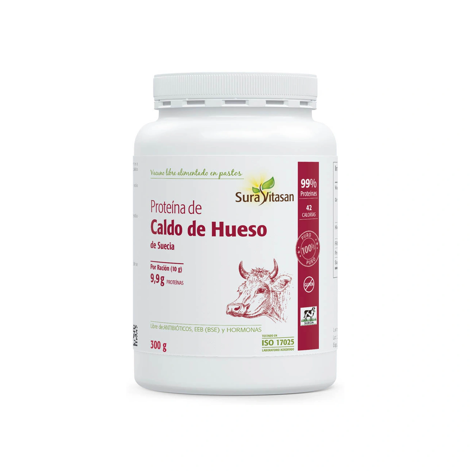 Proteína de Caldo de Hueso 300 g Sura Vitasan