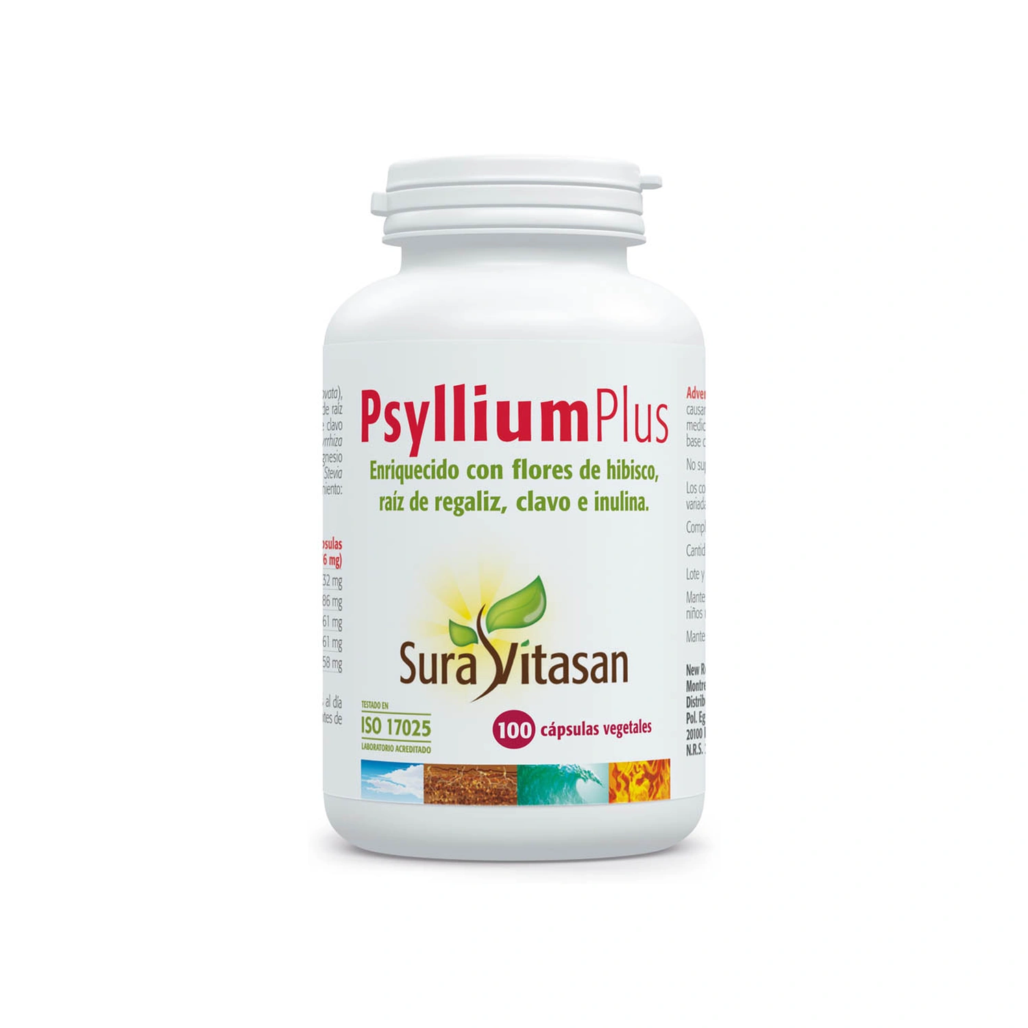[VB000185] Psyllium Plus F.O.S. 550 mg 100 cápsulas Sura Vitasan