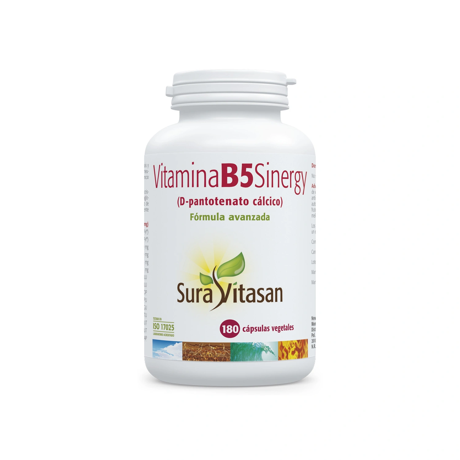 Vitamina B5 Sinergy 180 cápsulas Sura Vitasan