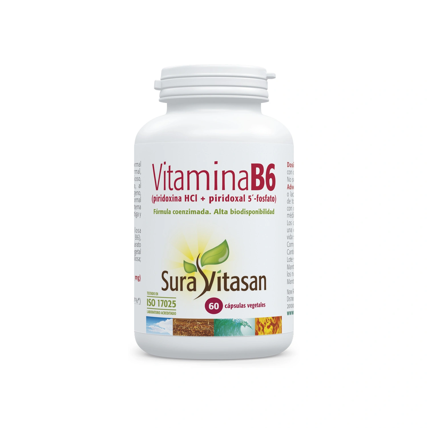 [VB000219] Vitamina B6 60 cápsulas Sura Vitasan