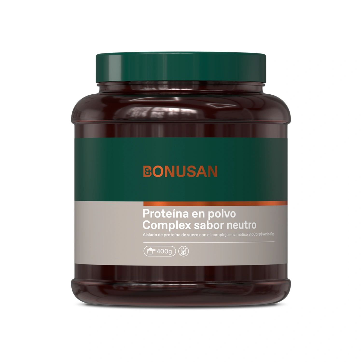 Proteína en polvo Complex sabor neutro 400 g Bonusan