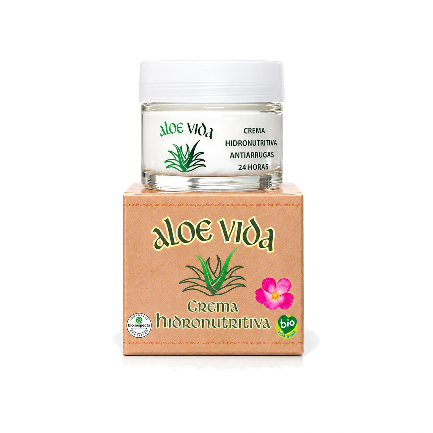 Crema hidronutritiva facial de aloe vera 50 ml Aloe Vida