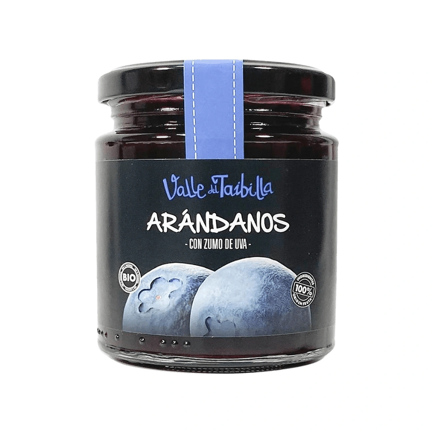 Compota de arándanos Bio 250 g Valle del Taibilla