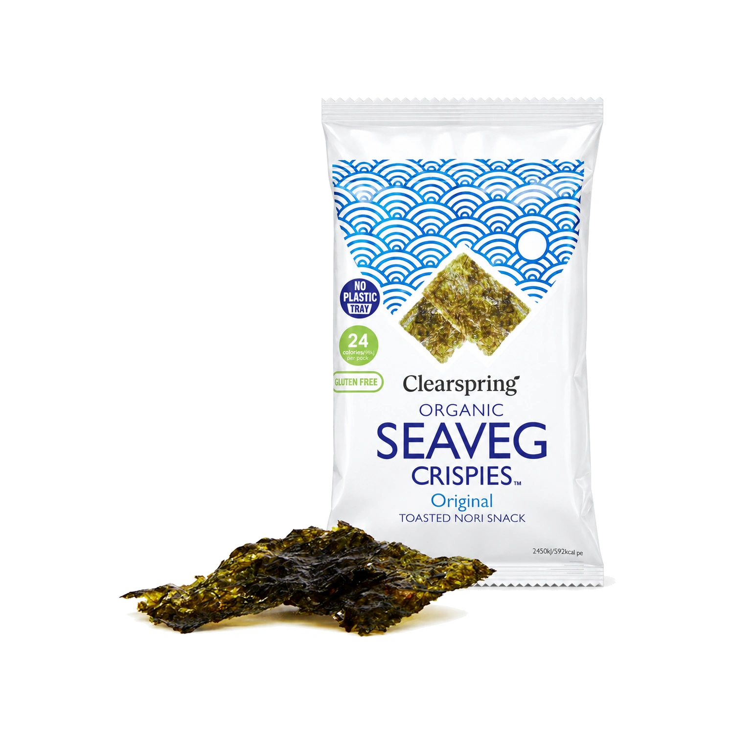 Snack de alga nori tostada Bio 4 g Clearspring