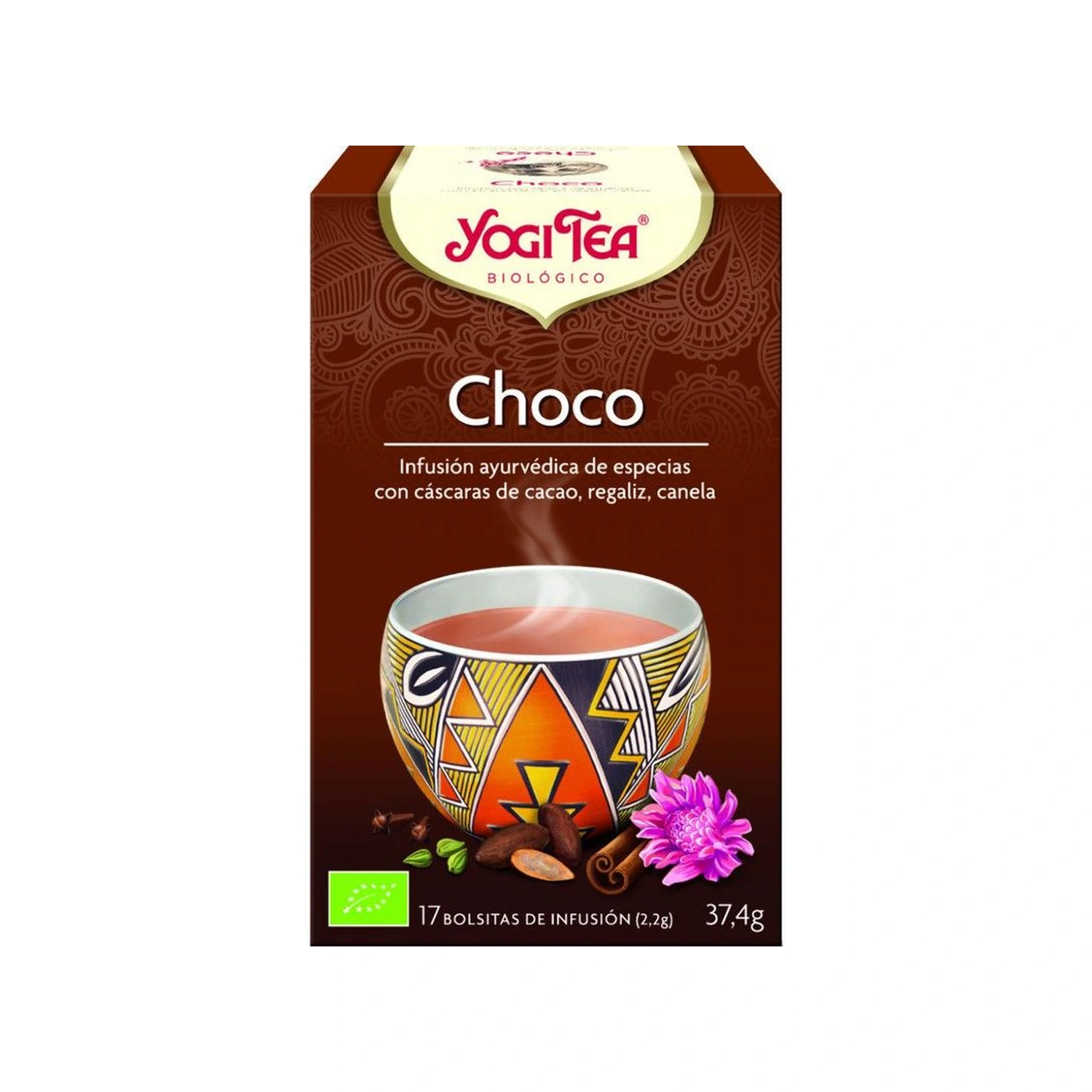 Infusión chai de chocolate Bio 17 x 2 g Yogi Tea