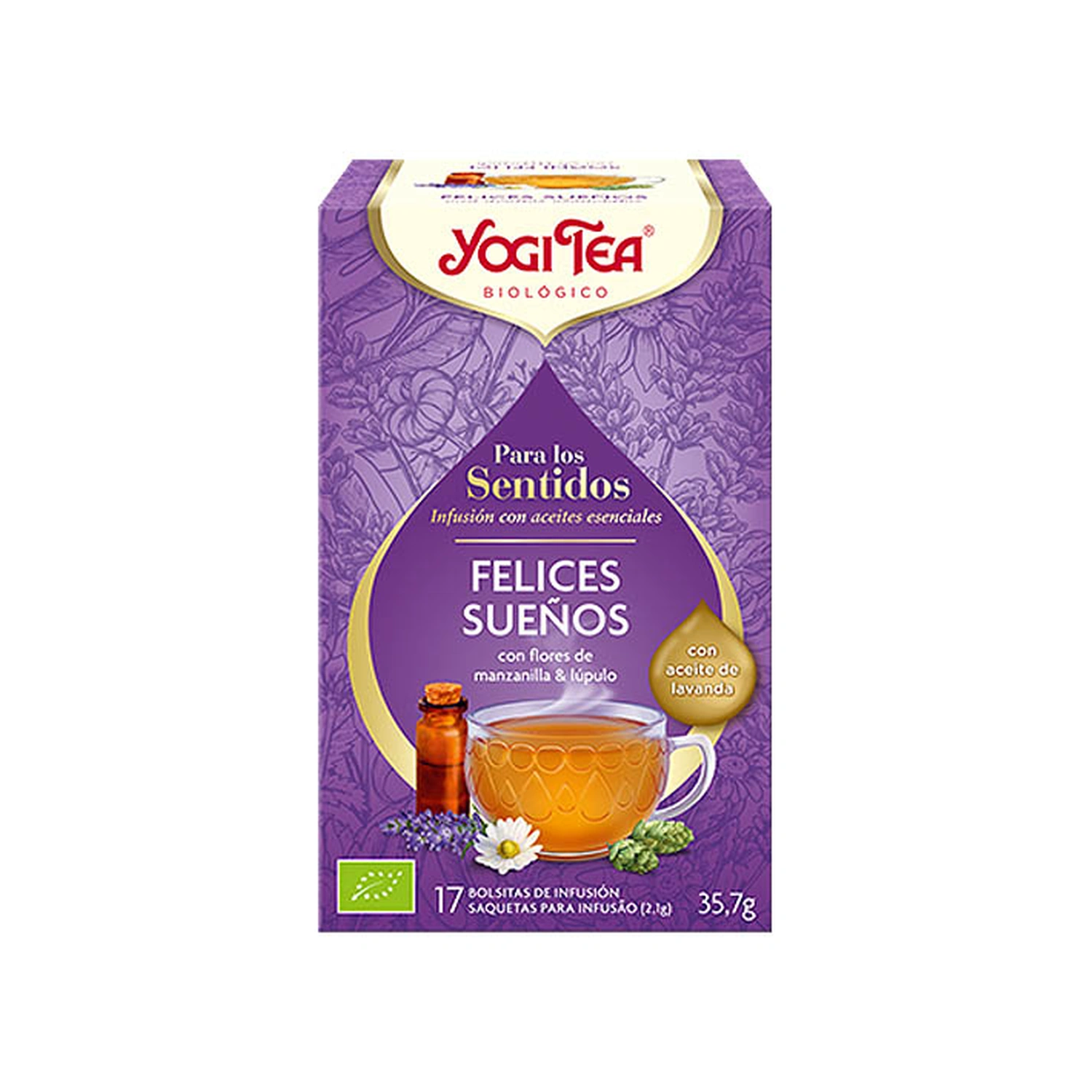 Infusión Felices Sueños para los Sentidos Bio 17 x 1,8 g Yogi Tea