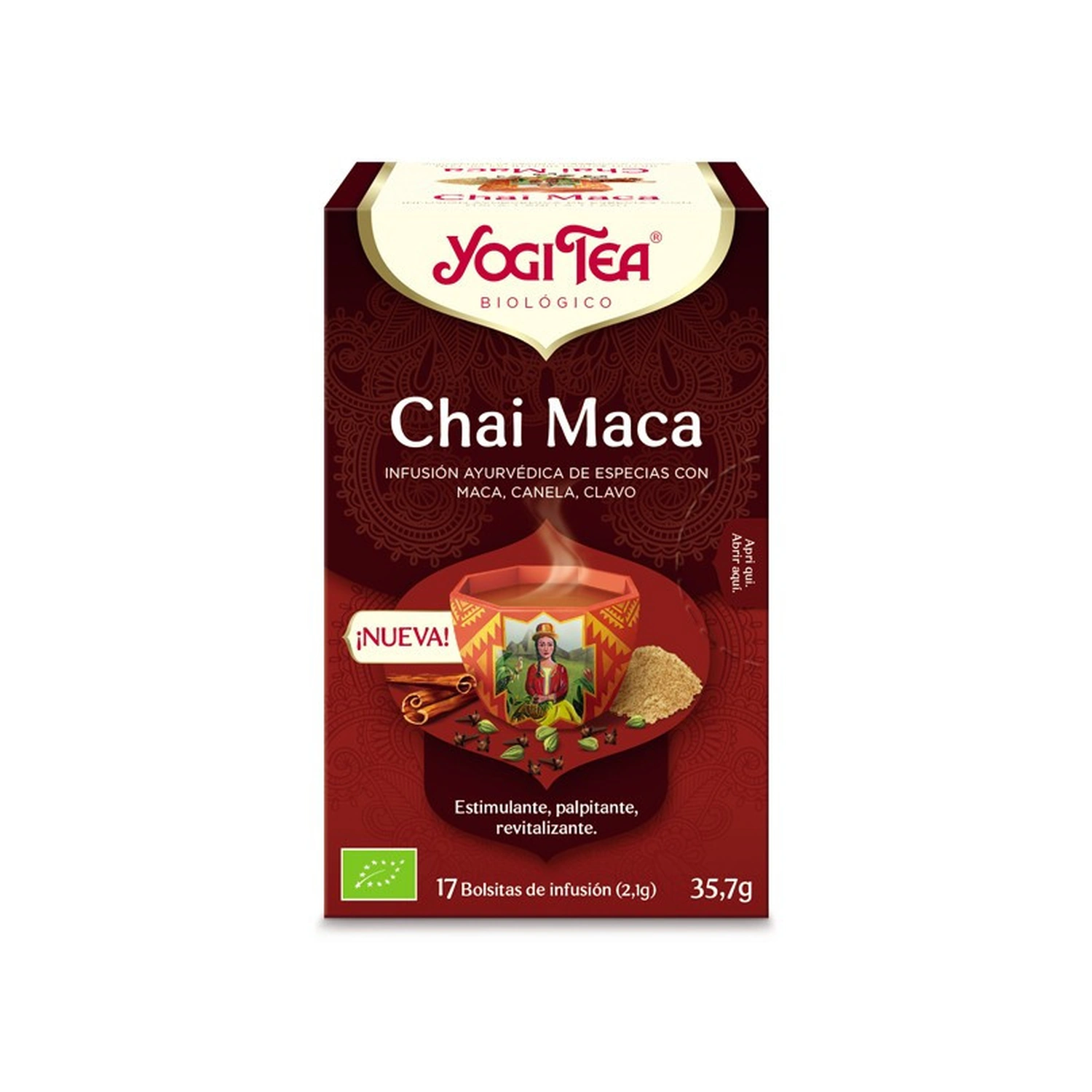 Infusión Maca Chai Bio 17 x 2 g Yogi Tea