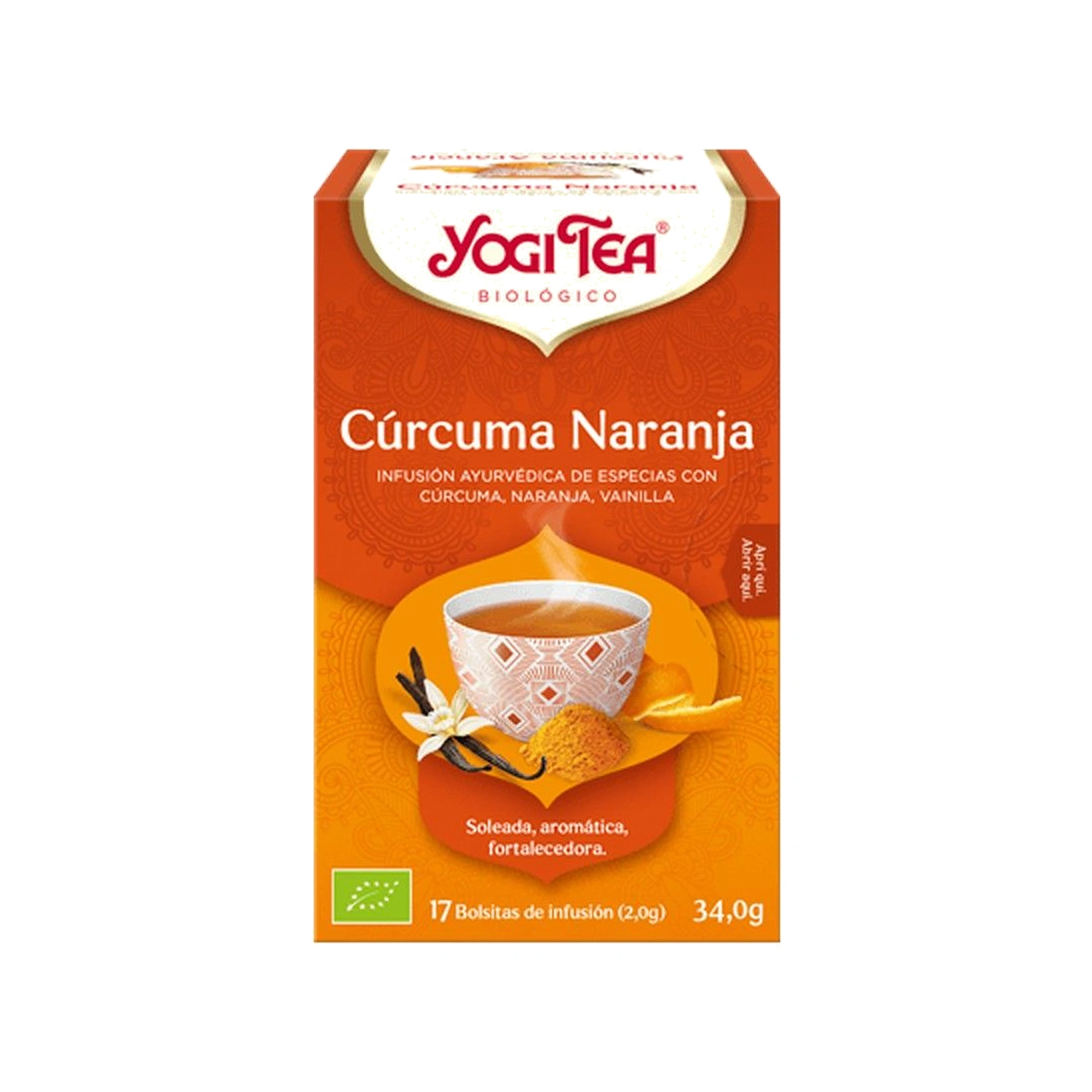 Infusión de cúrcuma y naranja Bio 17 x 2 g Yogi Tea