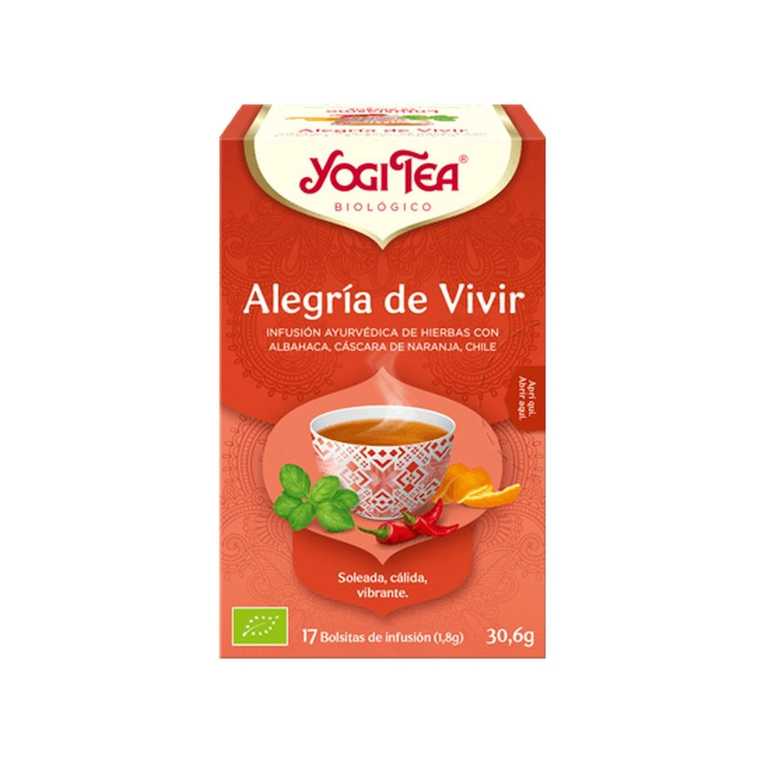 Infusión Alegría de Vivir Bio 17 x 1,8 g Yogi Tea