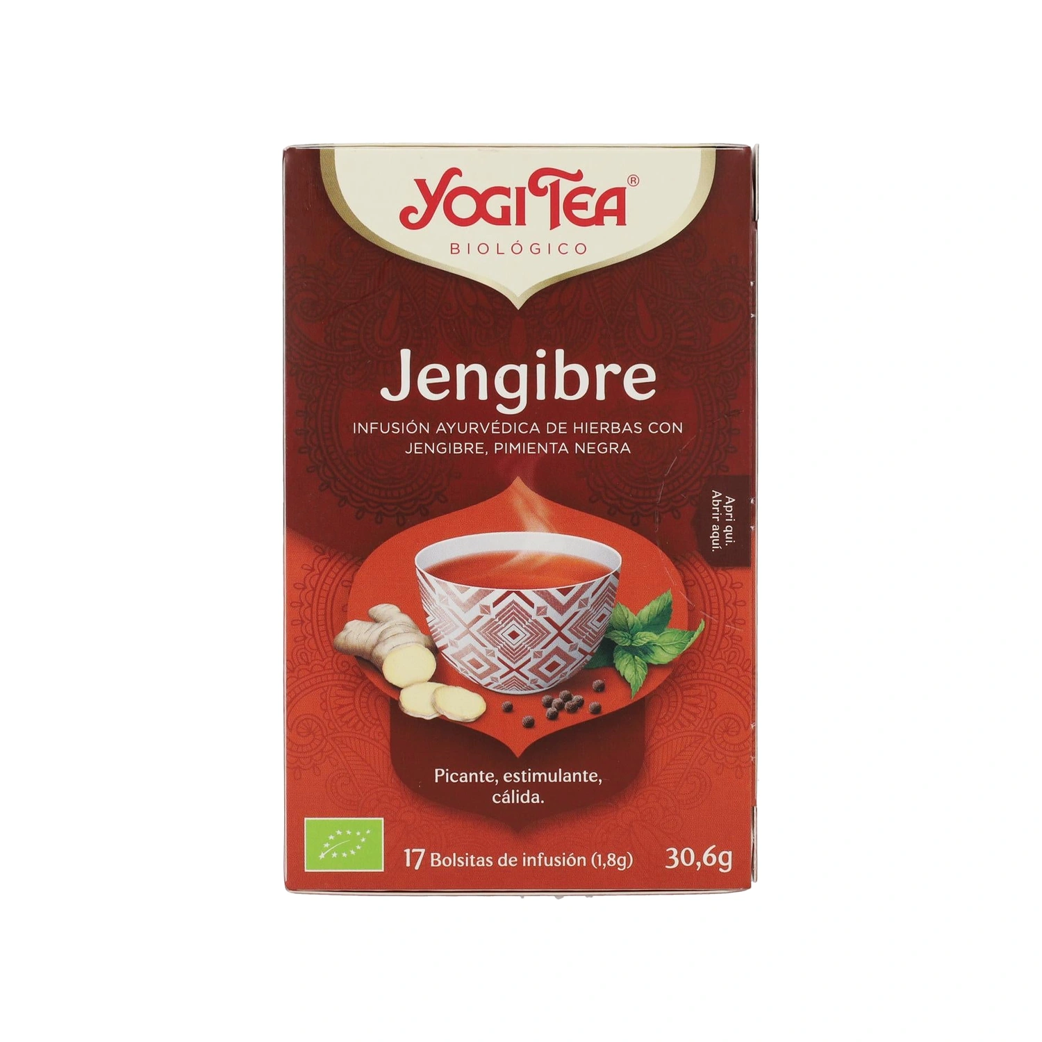 Infusión de jengibre Bio 17 x 1,8 g Yogi Tea