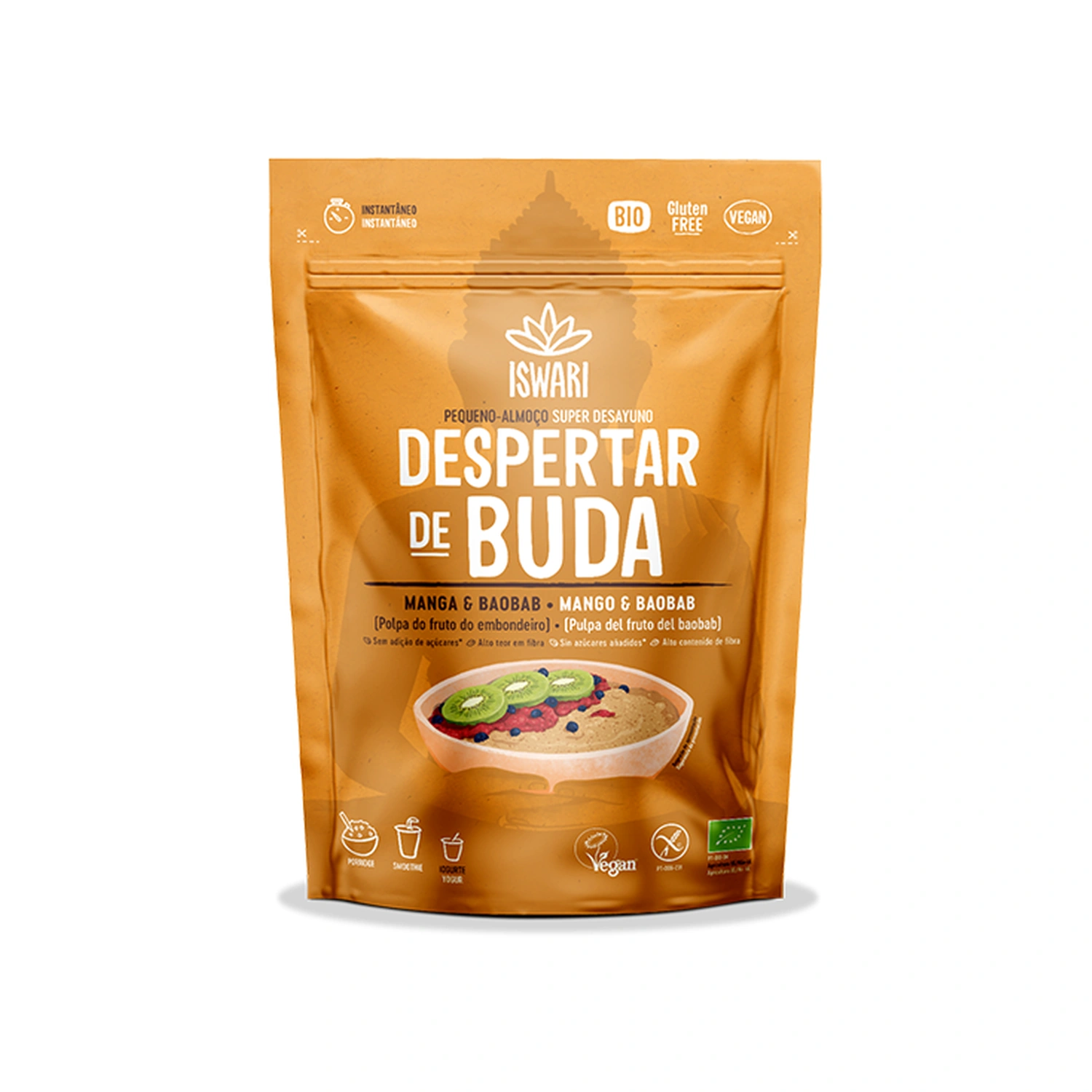 Desayuno Despertar de Buda de mango y baobab Bio 360 g Iswari