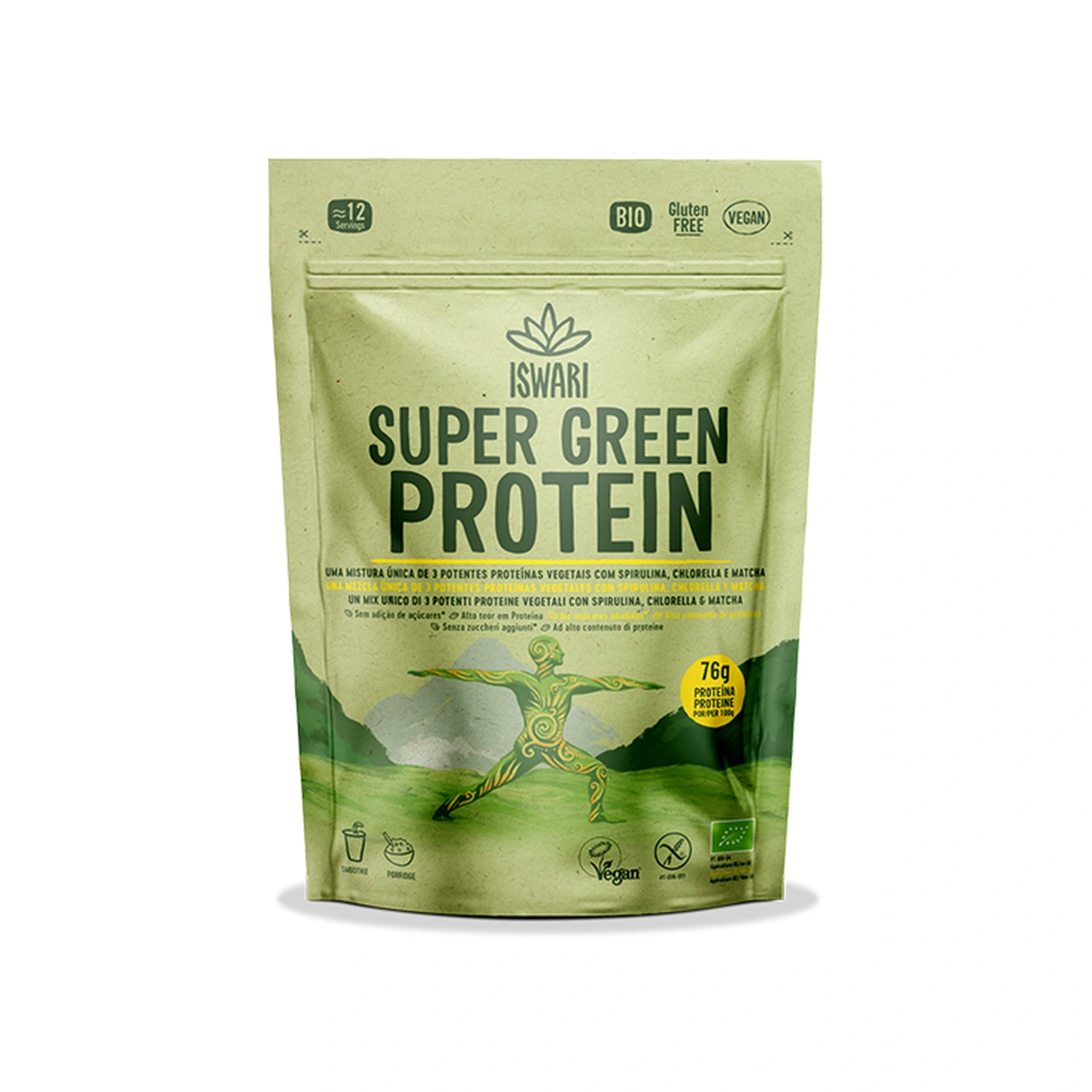Proteína Super Green Bio 250 g Iswari