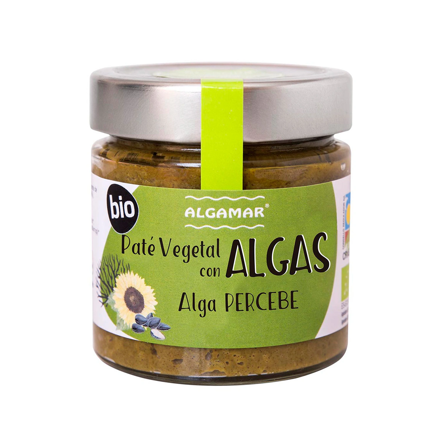 Paté vegetal con alga percebe Bio 180 g Algamar