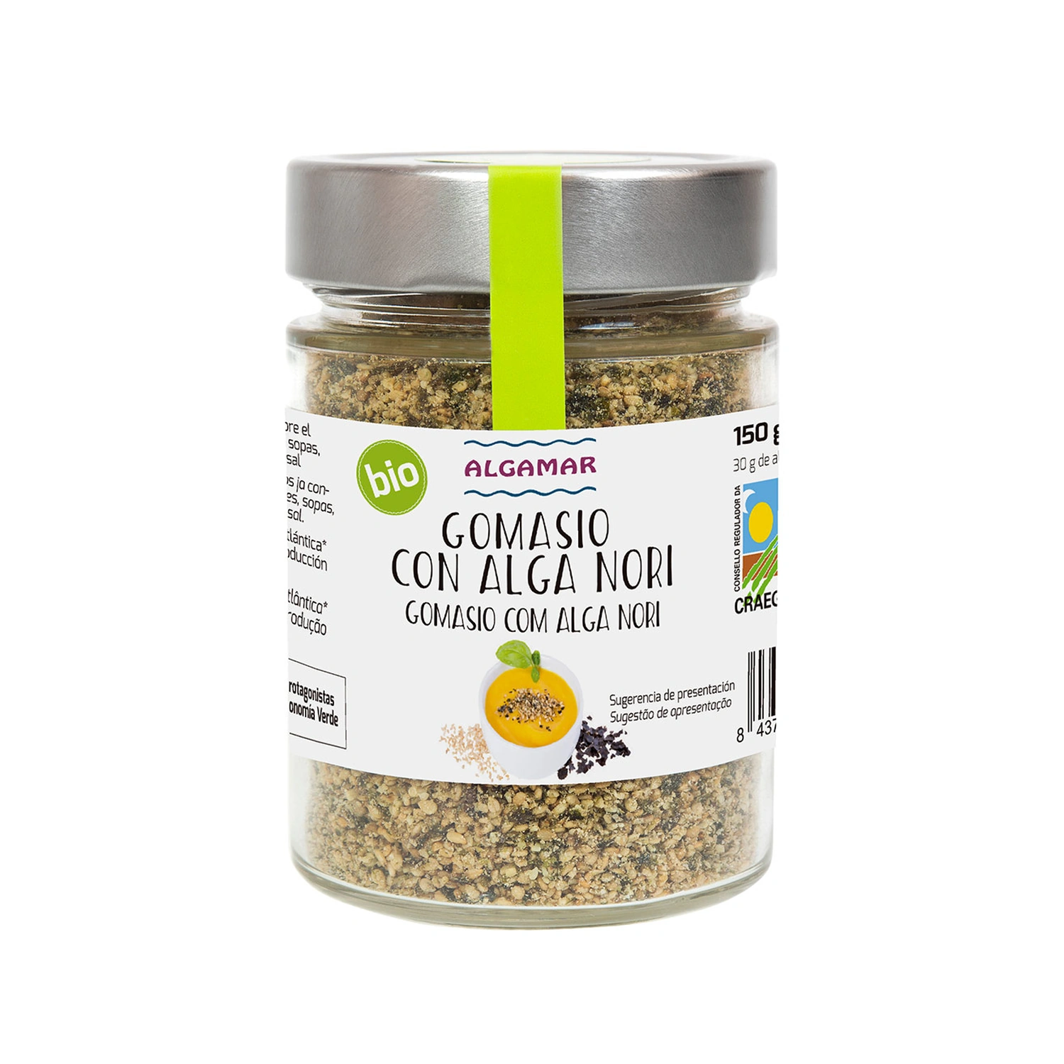 Gomasio con alga nori Bio 150 g Algamar