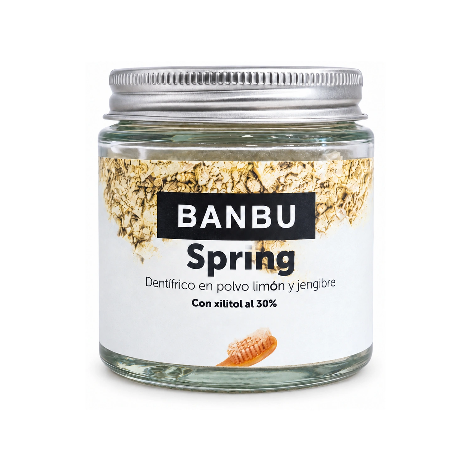 Pasta de dientes en polvo SPRING limón y jengibre 60 ml BANBU