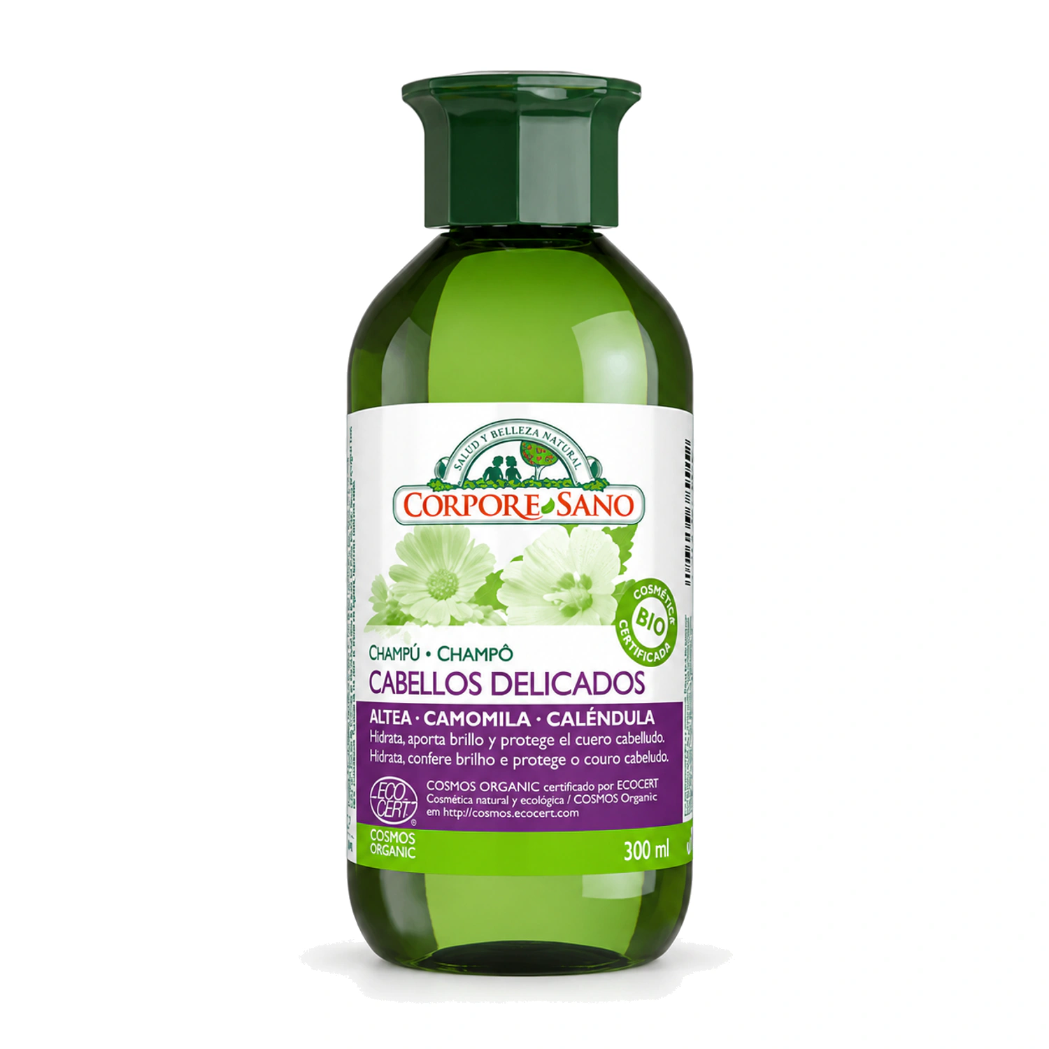 Champú cabellos delicados de altea, camomila y caléndula 300 ml Corpore Sano