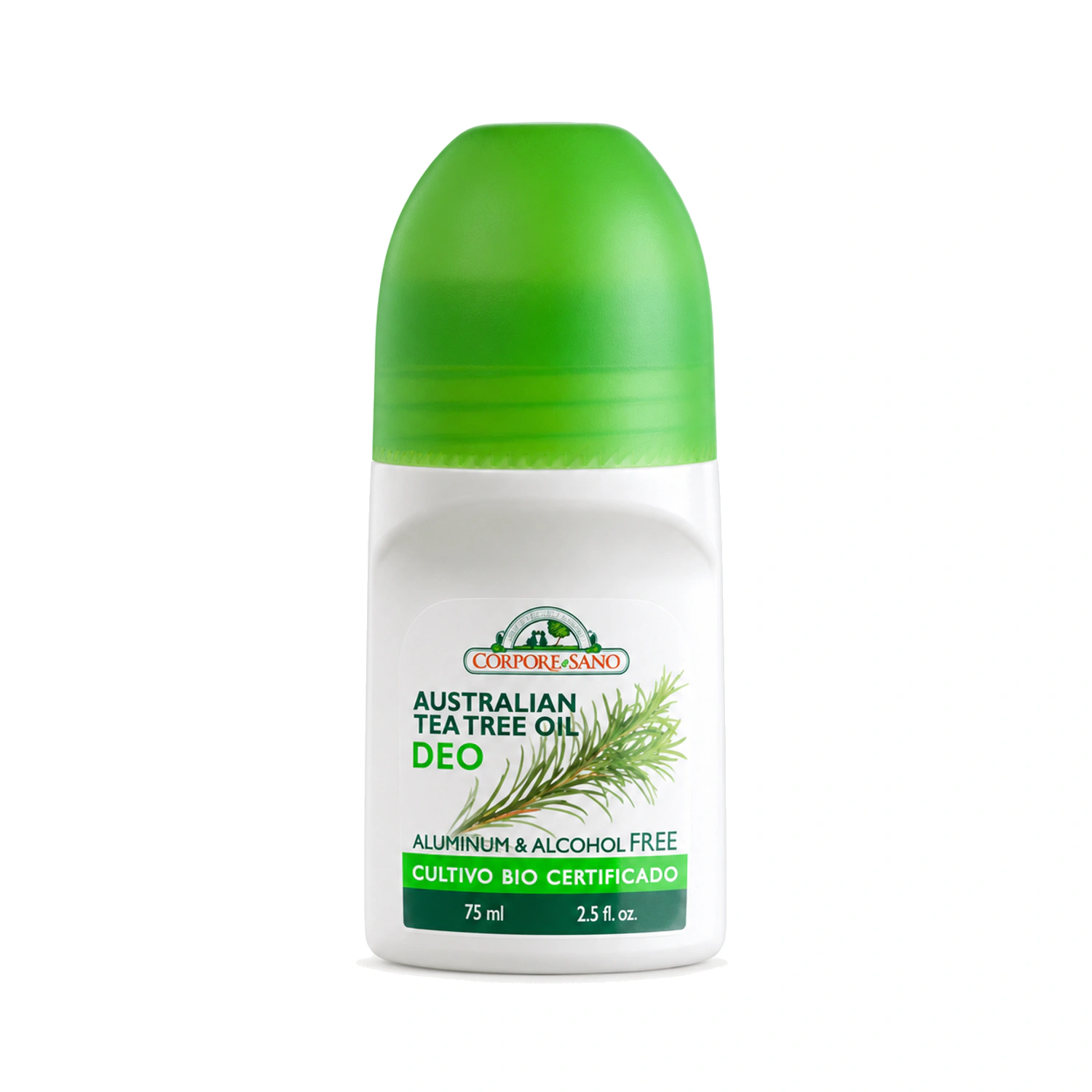 Desodorante roll-on de árbol del té 75 ml Corpore Sano