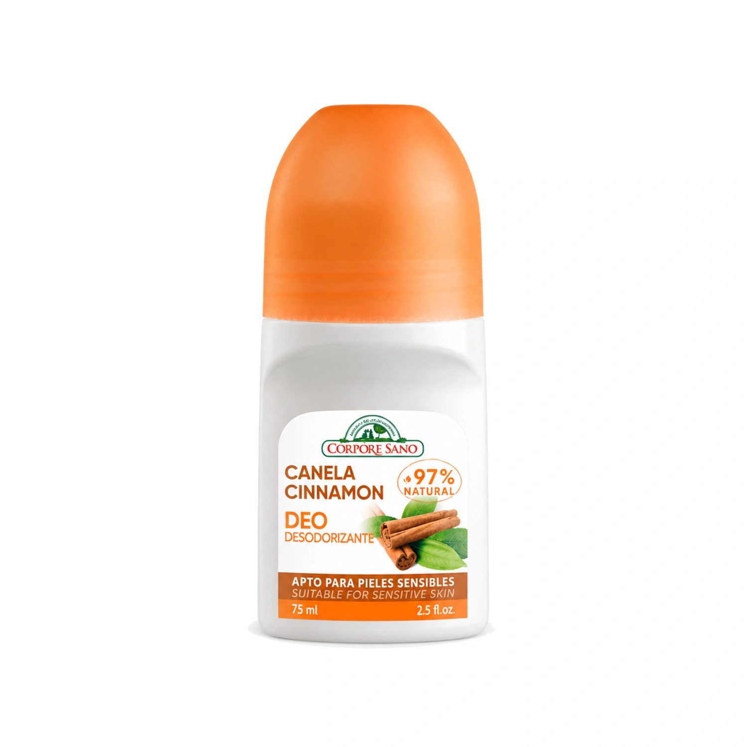 Desodorante roll-on de canela 75 ml Corpore Sano
