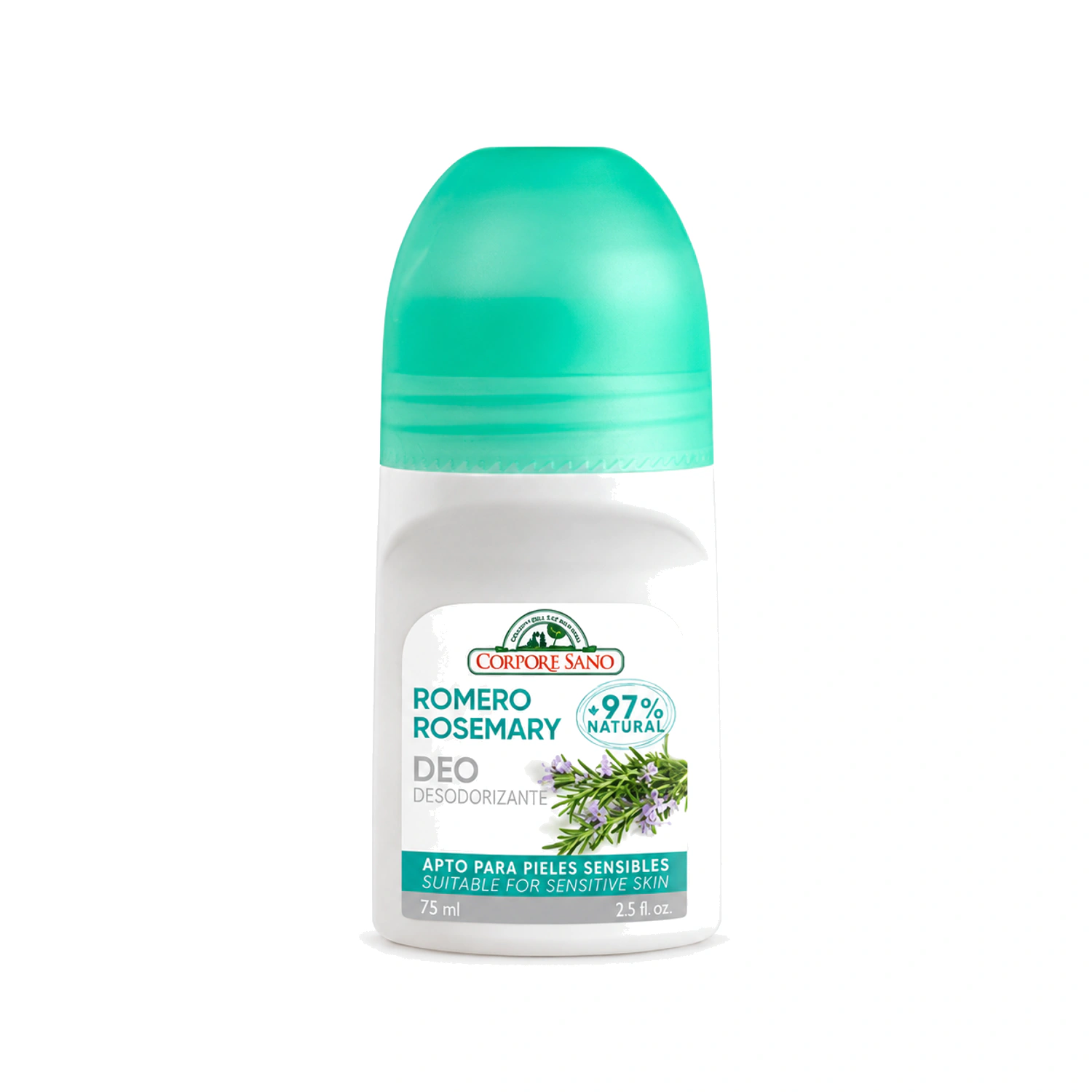 Desodorante roll-on de romero 75 ml Corpore Sano