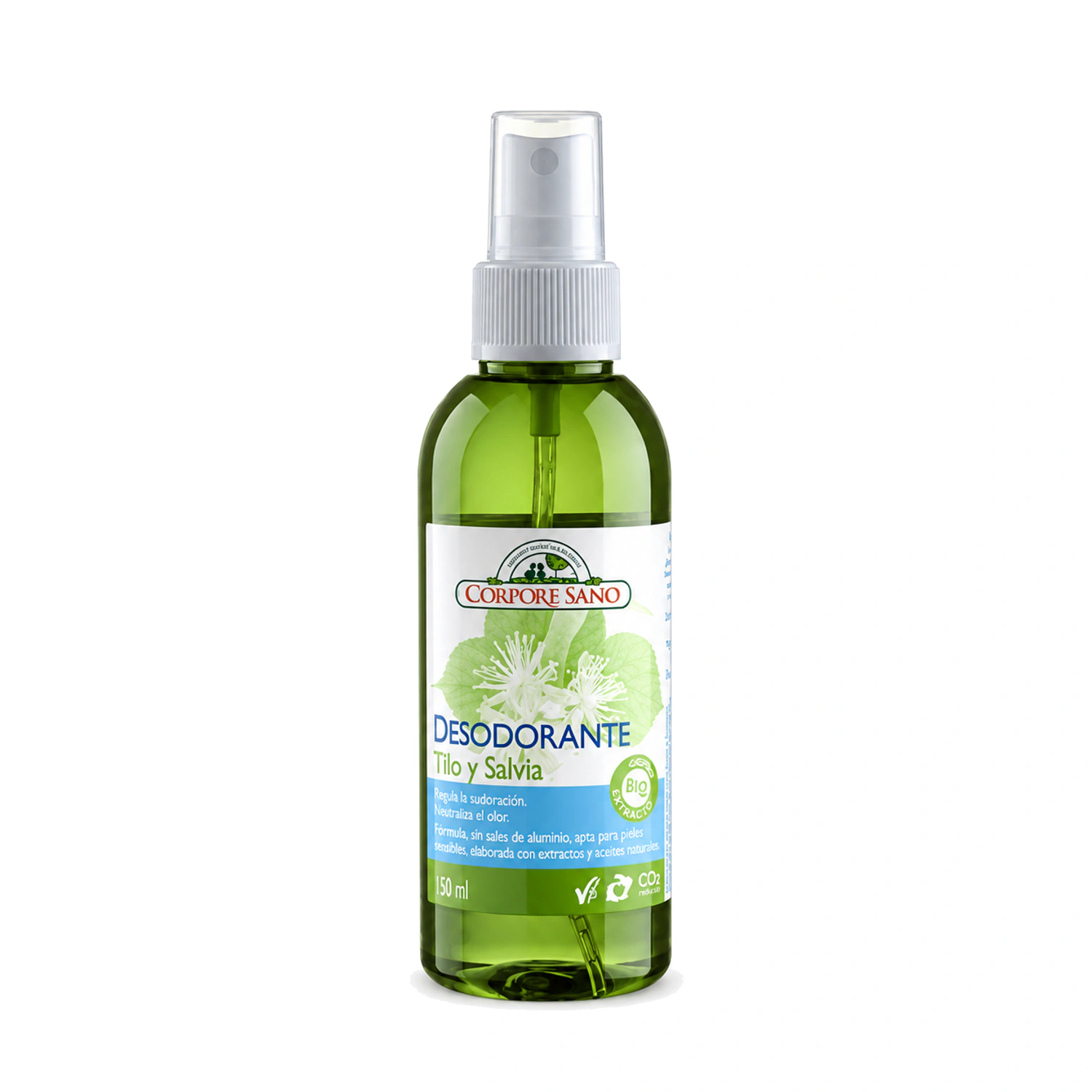 Desodorante spray de tilo y salvia 150 ml Corpore Sano