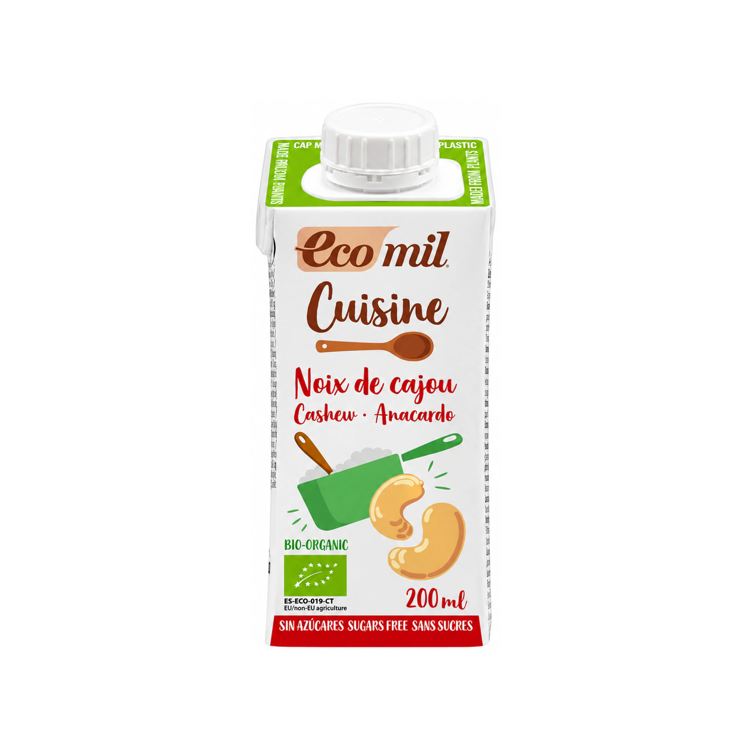 Crema de anacardo Cuisine Bio 200 ml Ecomil